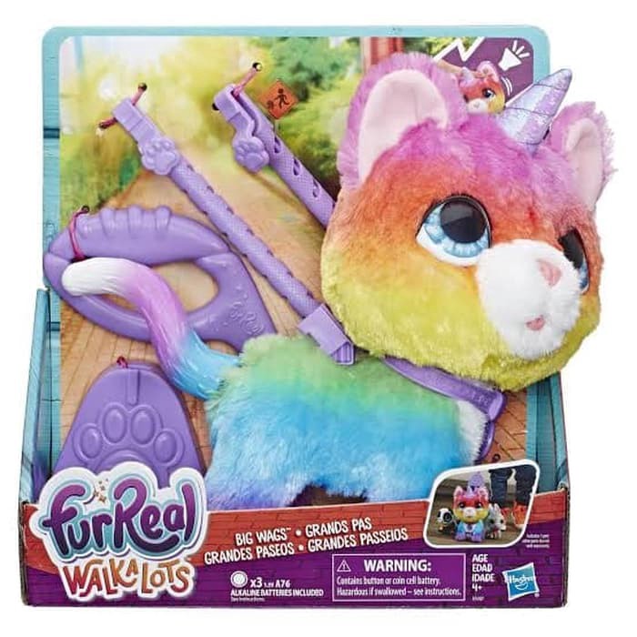 FurReal Fur real Walkalots Big Wags Unicorn  Cat Toy 