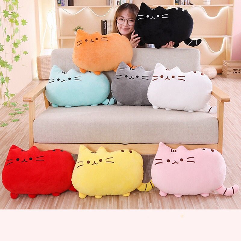Boneka Kucing Pusheen Import Korea/Boneka Kucing Banyak Warna/Boneka Hewan Kucing