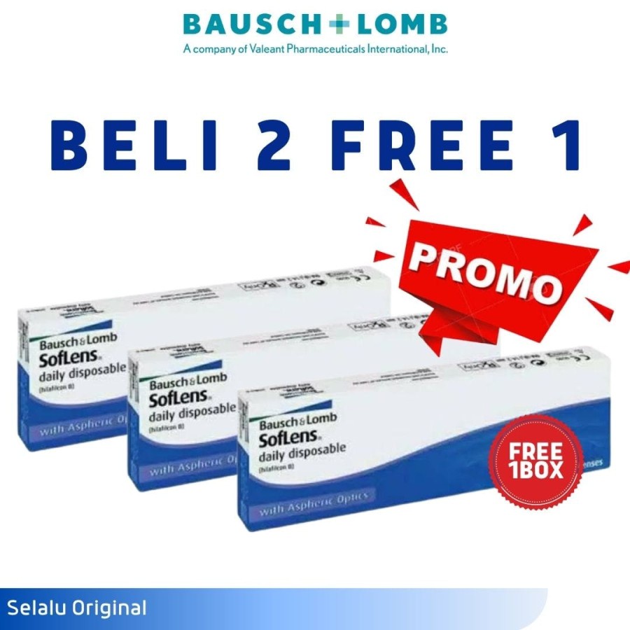 SOFTLENS MINUS CLEAR BENING BAUSCH AND LOMB HARIAN DAY SLDD10