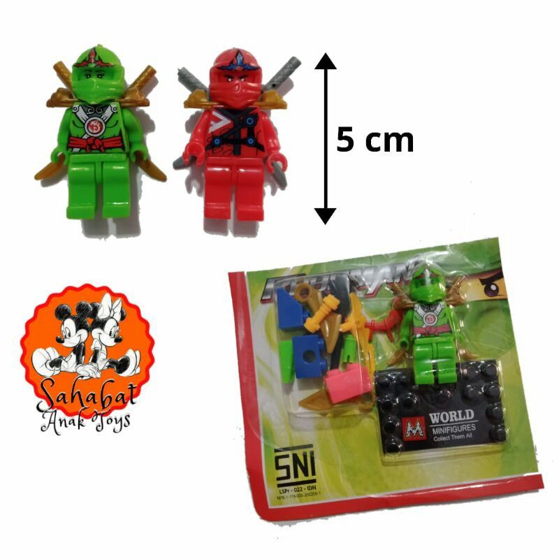 1 lembar lego roboman ninja isi 12 pcs