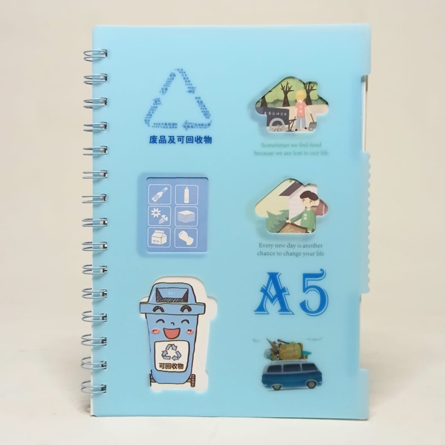 

SJS Buku Spiral A5/Buku Ring/Notebook/Diary/Planner/Buku Tulis/Agenda
