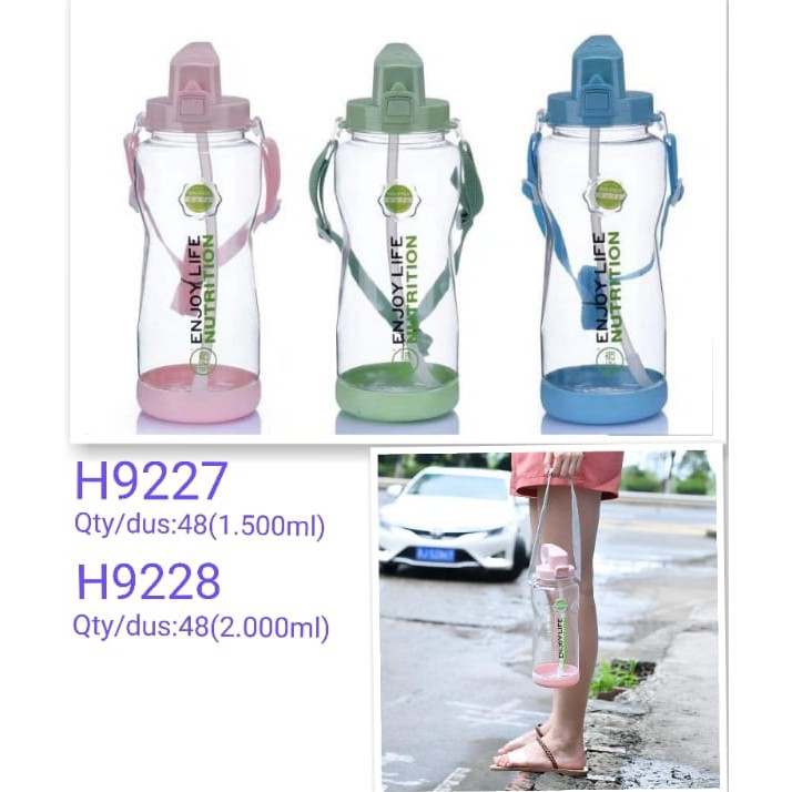 H9227 Botol Minum Jumbo 1500Ml - Botol Air Minum Olahraga H-9227