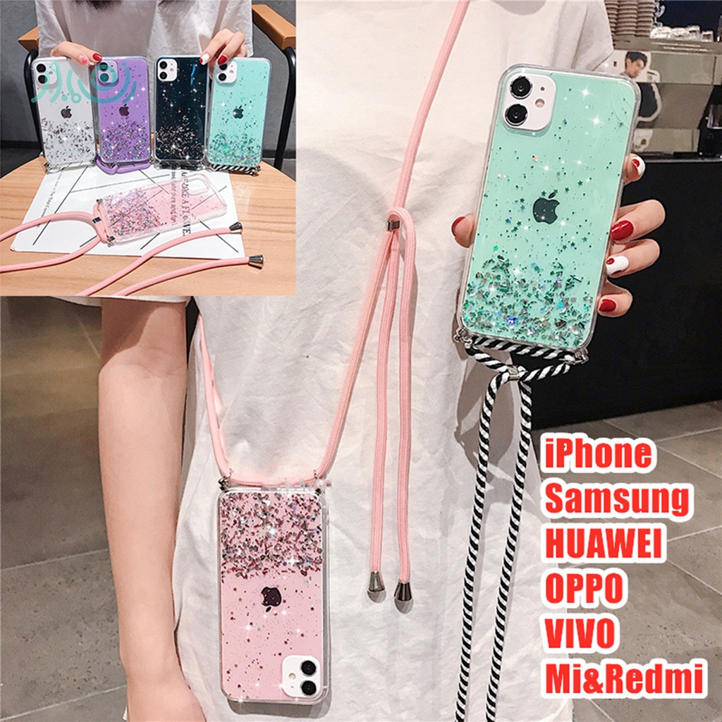 [CX] Tali Lanyard Phone Case For OPPO RENO4F A15 A53 A3S