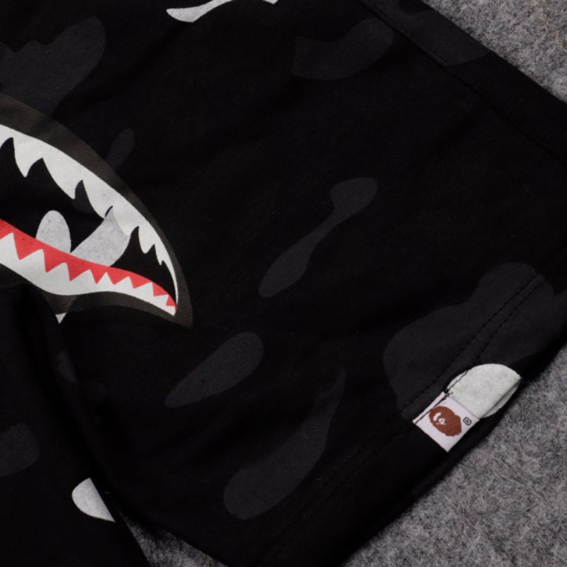 SHORT PANTS CELANA PENDEK BAPE CAMO HITAM &amp; PUTIH FULLPRINT PREMIUM QUALITY