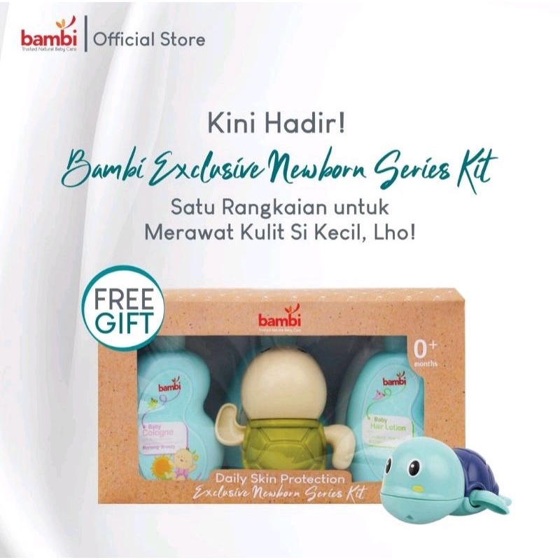 Bambi Baby Exclusive Newborn Series Kit - Kado Bayi Baru Lahir + Mainan - GiftSet