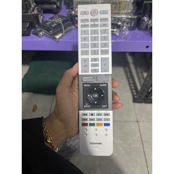 REMOTE REMOT SMART TV TOSHIBA LED CT-8517 ORIGINAL ASLI
