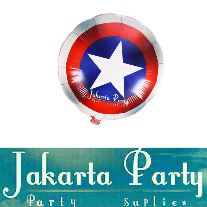 Balon Foil Tameng Captain Amerika / Balon Captain Amerika