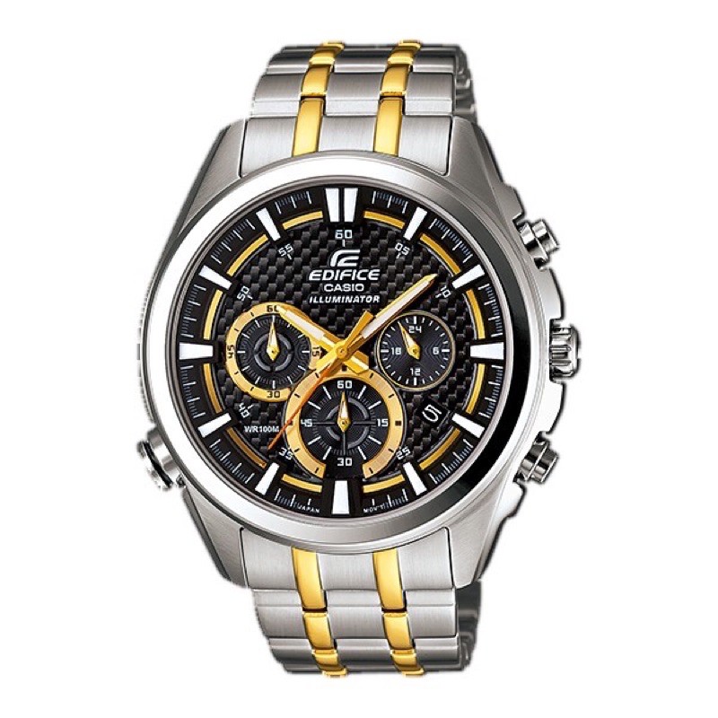 JAM TANGAN CASIO EDIFICE ORIGINAL MURAH EFR 537SG 1AV-ILLUMINATOR-TOUCH SOLAR