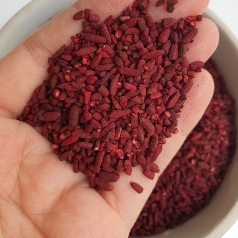 

100 G GR GRAM TEH ANGKAK ANG KAK 红曲米 BERAS MERAH KERING KOJI RED FERMENTED RICE