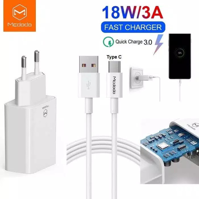 TRAVEL CHARGER MCDODO TYPE C
