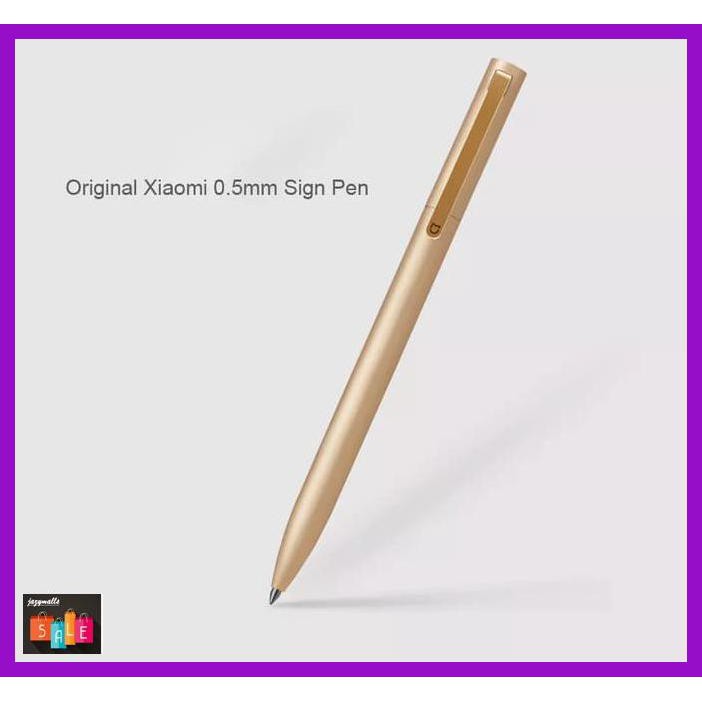 

Silutala- Xiaomi Mijia Signature Metal Pen Mi Aluminum Rollerball Pen - Emas -Ori.