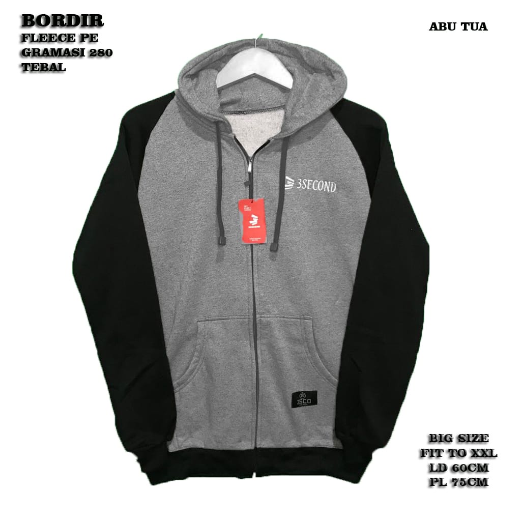 JAKET SWITER 3SECOND MODEL TERBARU IMPORT ORIGINAL//TAMPIL KEREN//NYAMAN DI PAKAI