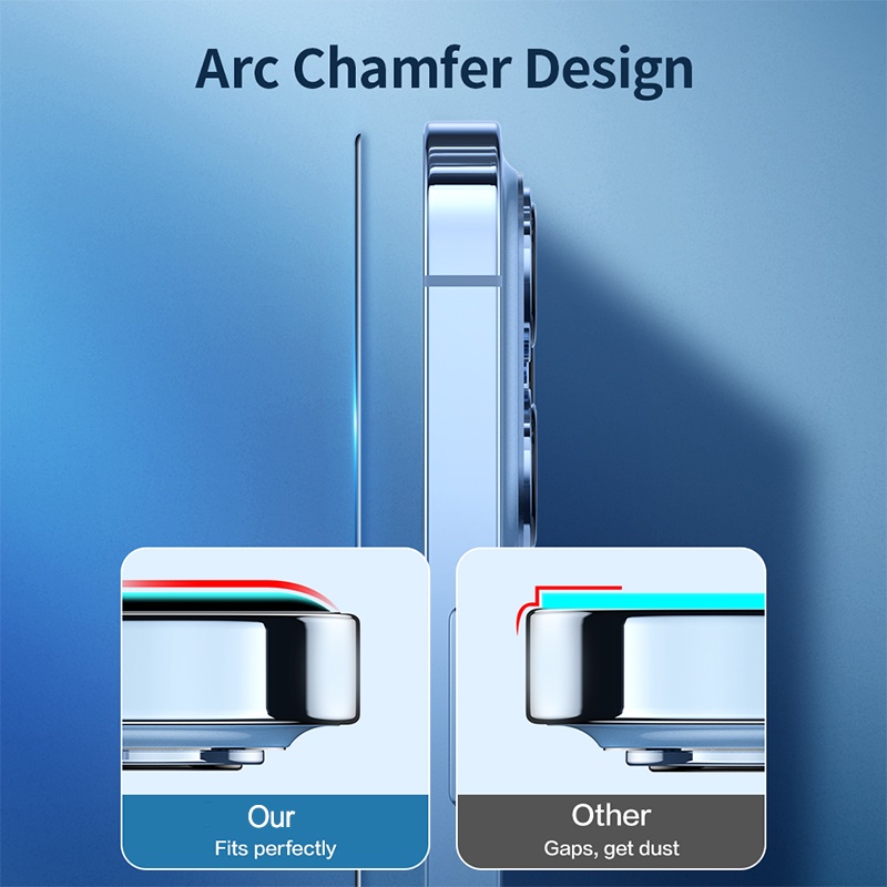 (1 / 2pcs) Pelindung Layar Tempered Glass 9d Anti Gores / Air / Sidik Jari Untuk Iphone 13 / 13pro / 13pro Max