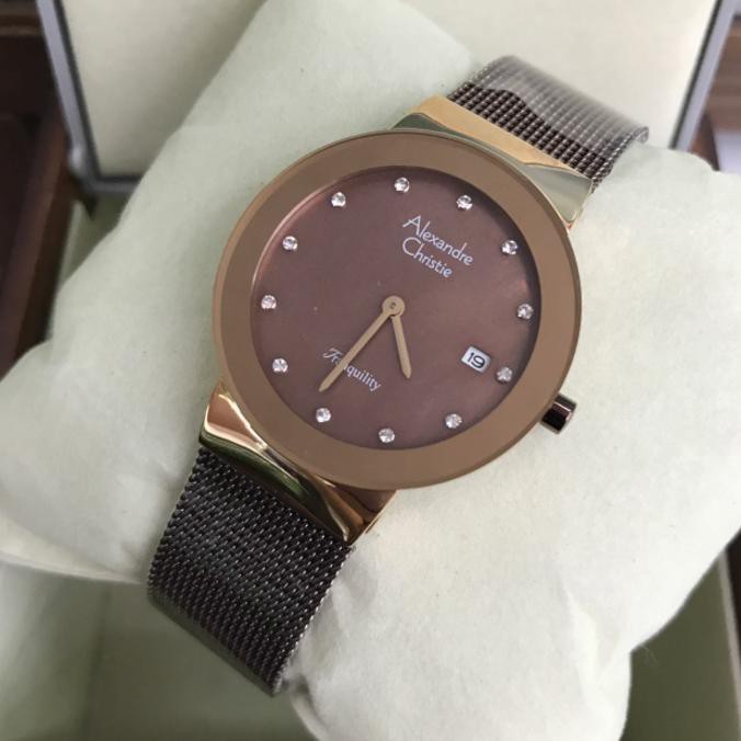 Barang Berkualitas ALEXANDRE CHRISTIE AC 2607 ROSEGOLD BROWN. GARANSI RESMI 1TAHUN ON SALE