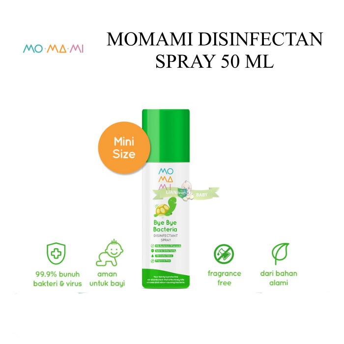 PERA567 MOMAMI DISINFECTAN BYE BYE BACTERIA  SPRAY 50 ML