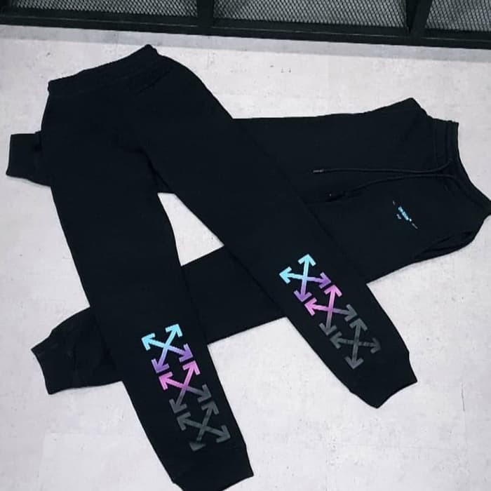 off white gradient sweatpants