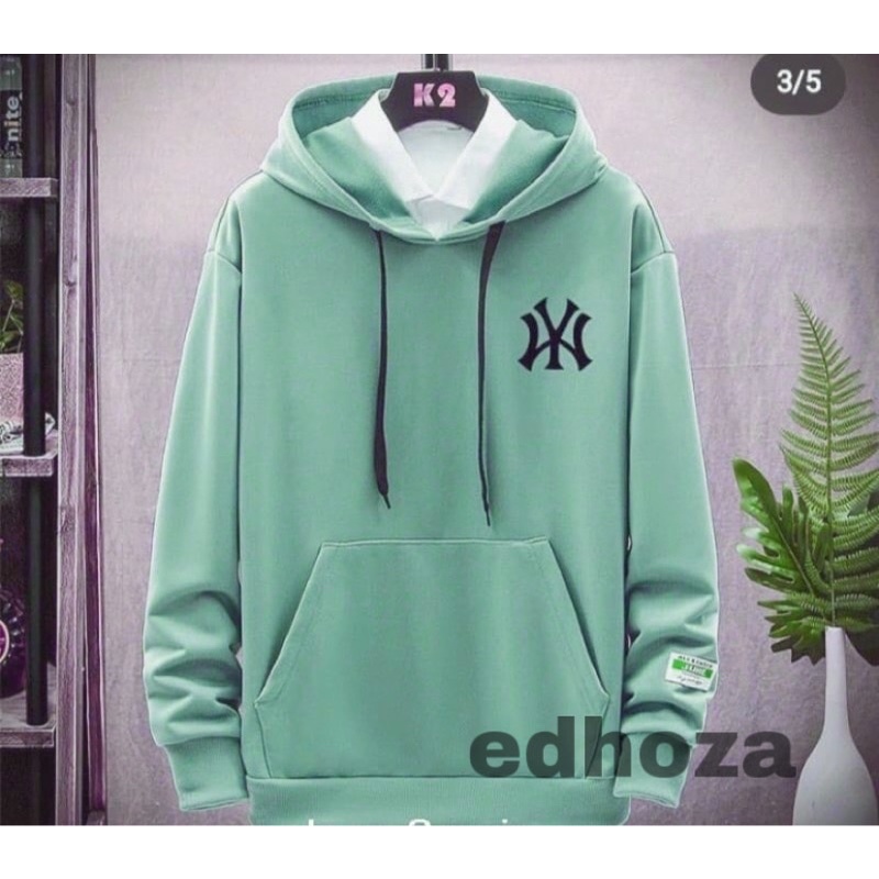 Sweater Cowok Cewek NY Hoodie Pria Wanita Ny Switer logo bordir-1