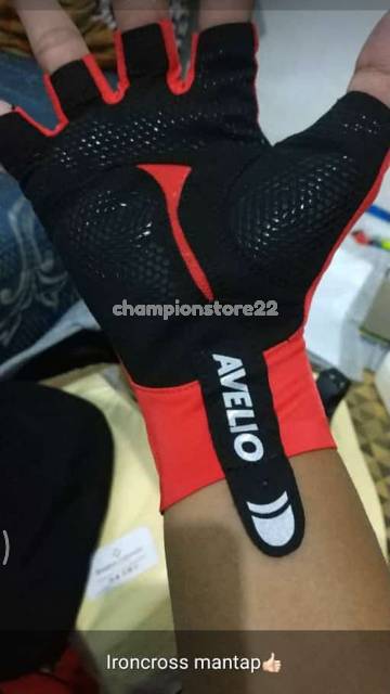 Sarung tangan avelio ironcross glove half finger sepeda motor outdoor gloves