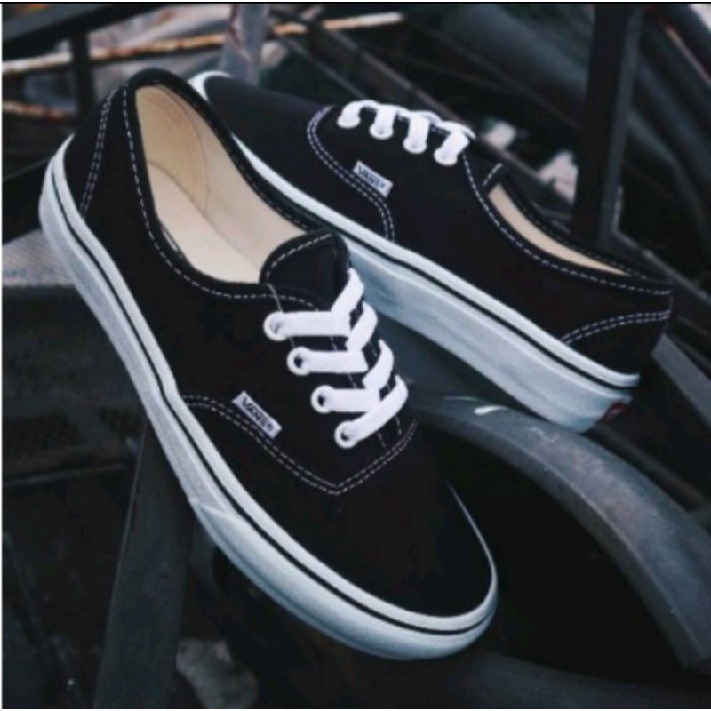 Sepatu Sekolah Laki-laki Perempuan VANS CLASSICAL OLDSKOOL PREMIUM CASUAL FULLBLACK