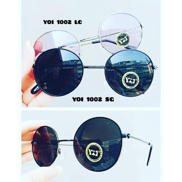 9.9 SUPER SHOPING DAY Kacamata Hitam Pria Wanita Type Yoi 1002 SG Boboho Gaya Fashion Aksesoris Anti