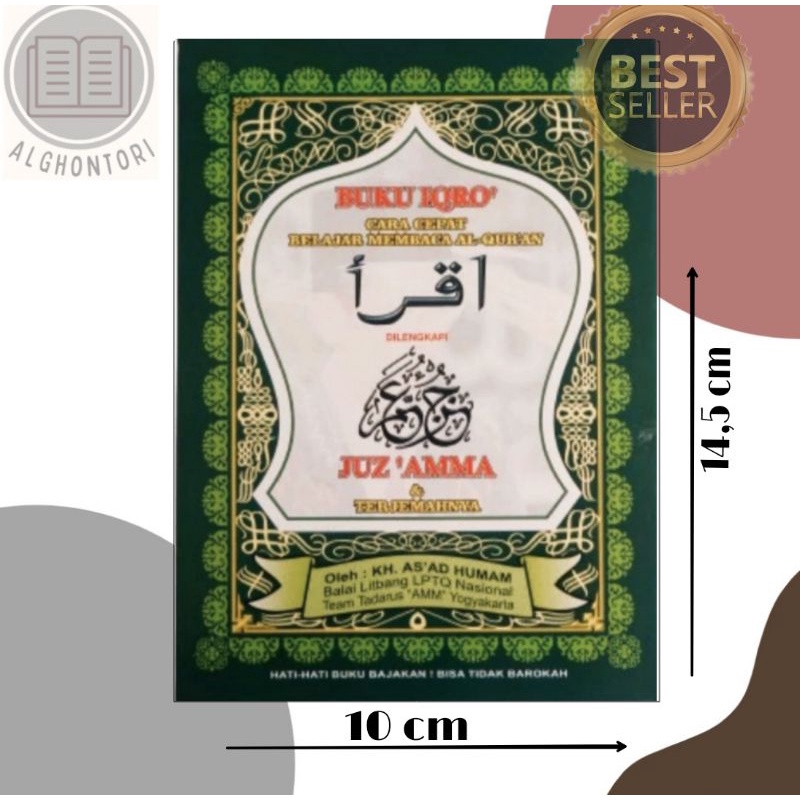 IQRO' BENDEL DAN JUZ AMMA murah ukuran kecil + IQRO MURAH GROSIR