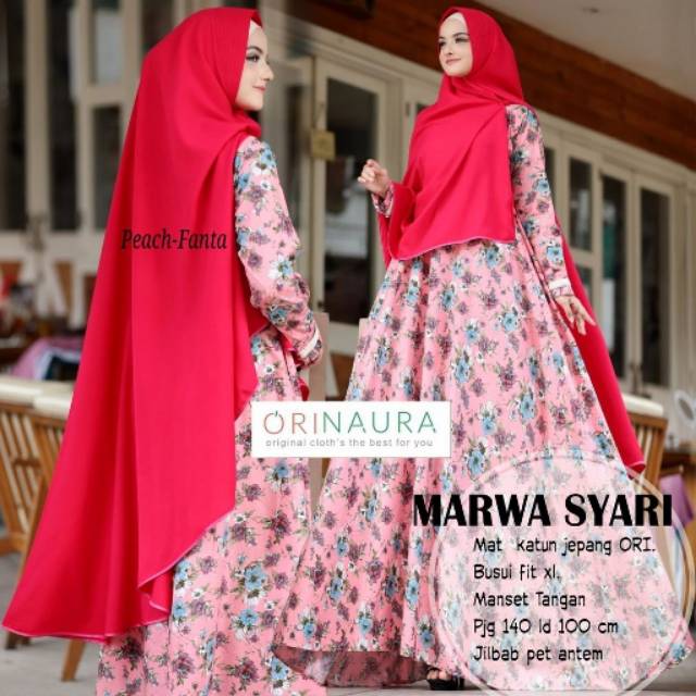 Syar, I marwa ori naura /gamis dewasa marwa