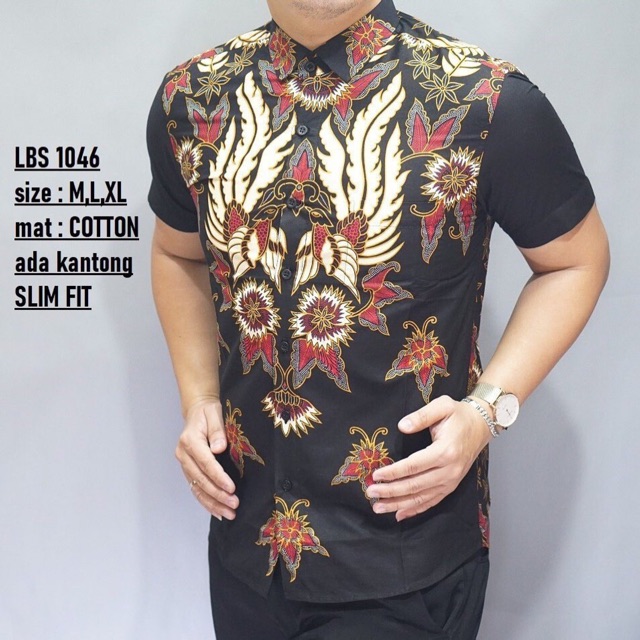 Kemeja batik pria LuigiBatani - Slimfit LBL LBS 1046