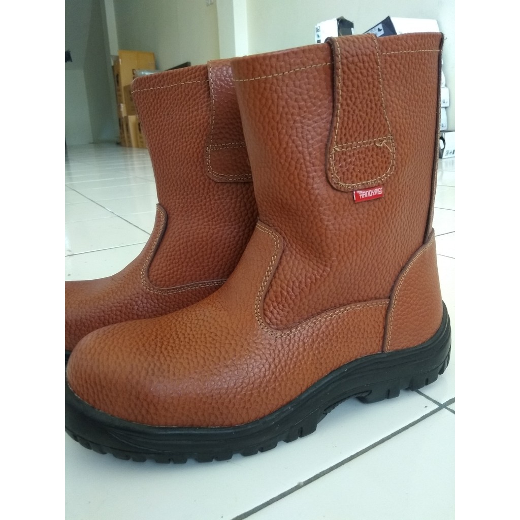 NBR 802 TAN SAFETY SHOES HANDYMEN SEPATU PELINDUNG KAKI