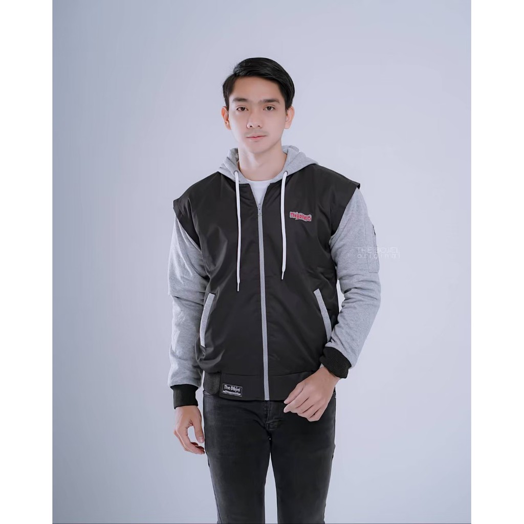 TERLARIS ! JAKET PRIA BOLAK BALIK BAHAN TEBAL PREMIUM TERBARU ORIGINAL THE BOJIEL