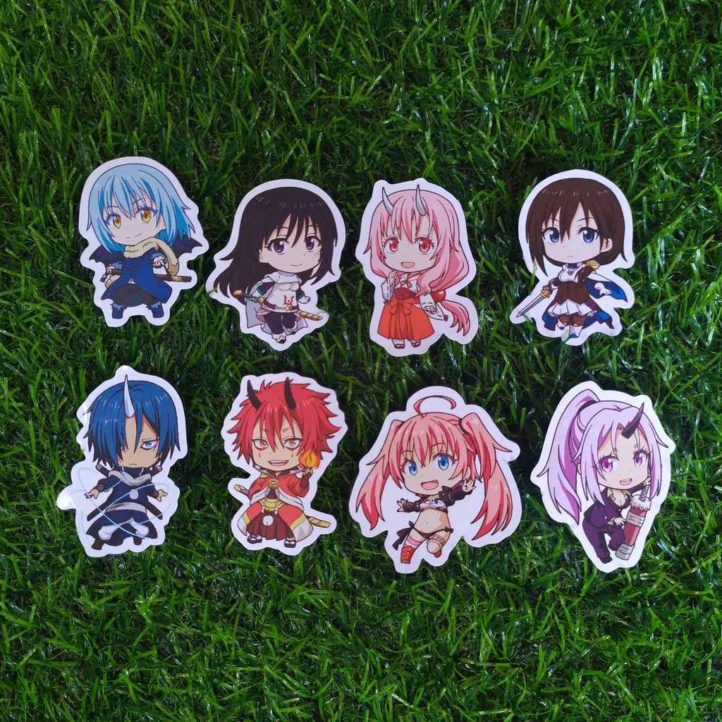 Sticker Anime Tensei shitara Slime Datta Ken / Stiker Pack Rimuru Milim Shuna Benimaru Souei Shion