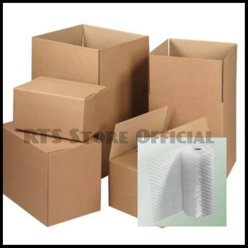 BOX ( Kardus ) + Bubble Wrap Untuk TAMBAHAN