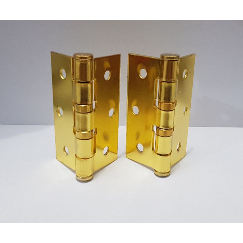Engsel pintu jendela tebal 3” silver dan gold
