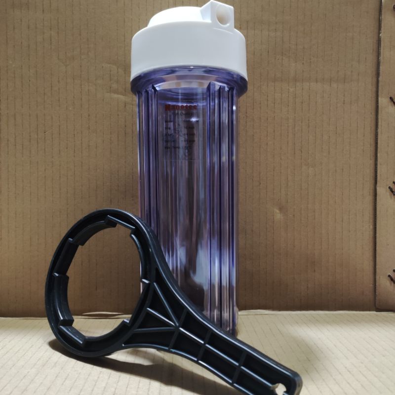 Housing tabung filter air 10 inch drat 1/4 Model bening nanotec