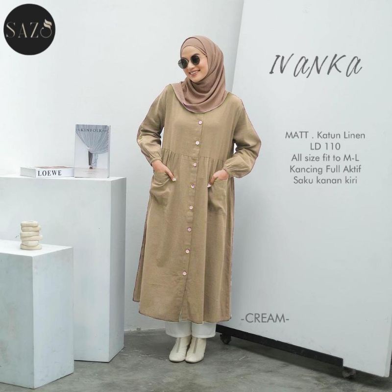 IVANKA LONG TUNIK BAJU WANITA TERBARU