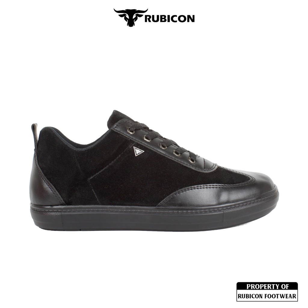 SEPATU PRIA CASUAL SEPATU LEBARAN PRIA SANTAI TALI RUBICON CLASSY HITAM