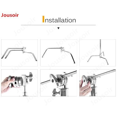 Jousoir CD50 - C Stand Heavy Duty Boom Arm &amp; Lightstand Setara E image