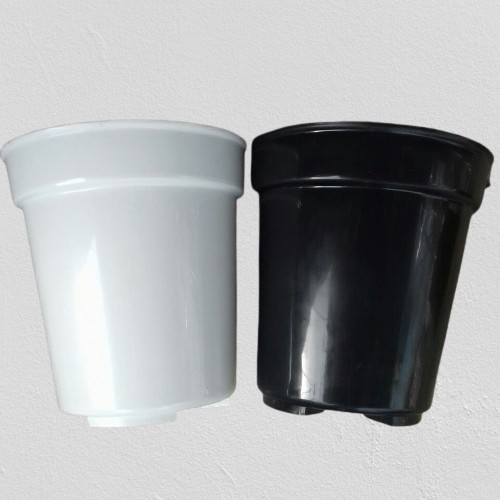 POT BUNGA TINGGI UK 18 / POT BUNGA PUTIH / POT BUNGA HITAM / POT TANAMAN HIAS / POT PLASTIK / POT MO