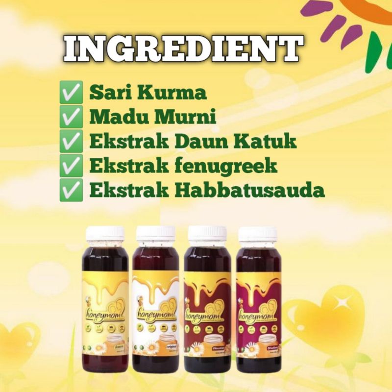 Pelancar Asi Booster , Madu Lancar Asi Honeymom Original