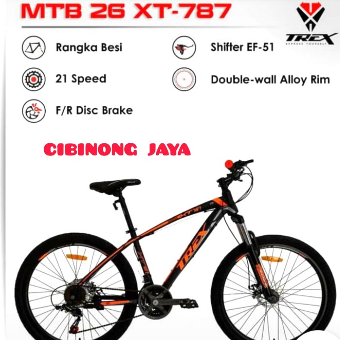 Sepeda MTB 26 Trex 787 / Sepeda Gunung 26 / Sepeda Gunung Murah