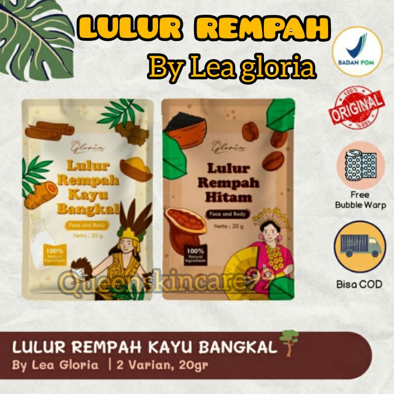 ACEH- LULUR REMPAH LEA GLORIA | LULUR REMPAH 2 IN 1 FACE & BODY LEA GLORIA | LEA LULUR REMPAH KAYU B