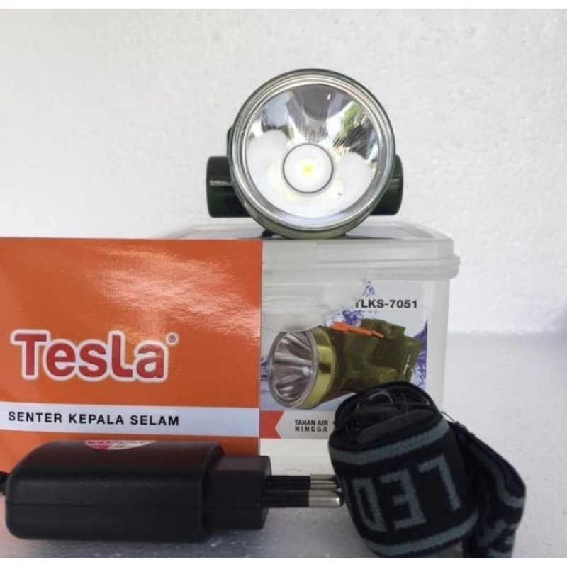 Senter Kepala Tesla 7 Watt TLKS 7501/ Senter Selam