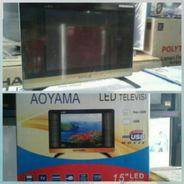 Tv led aoyama 15&quot; free antena tv