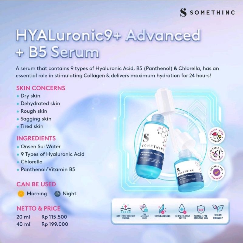 [20ml] SOMETHINC SERUM | Niacinamide | HYaluronic | AHA BHA | Retinol | Bakuchiol | Salmon DNA | Holygrail
