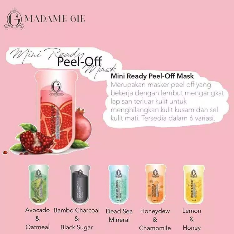 MADAME GIE BEAUTY PEEL OFF MASK | masker lumpur , kelupas