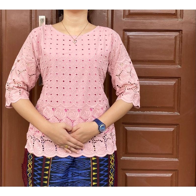 Blus Katun Bordir Bangkok