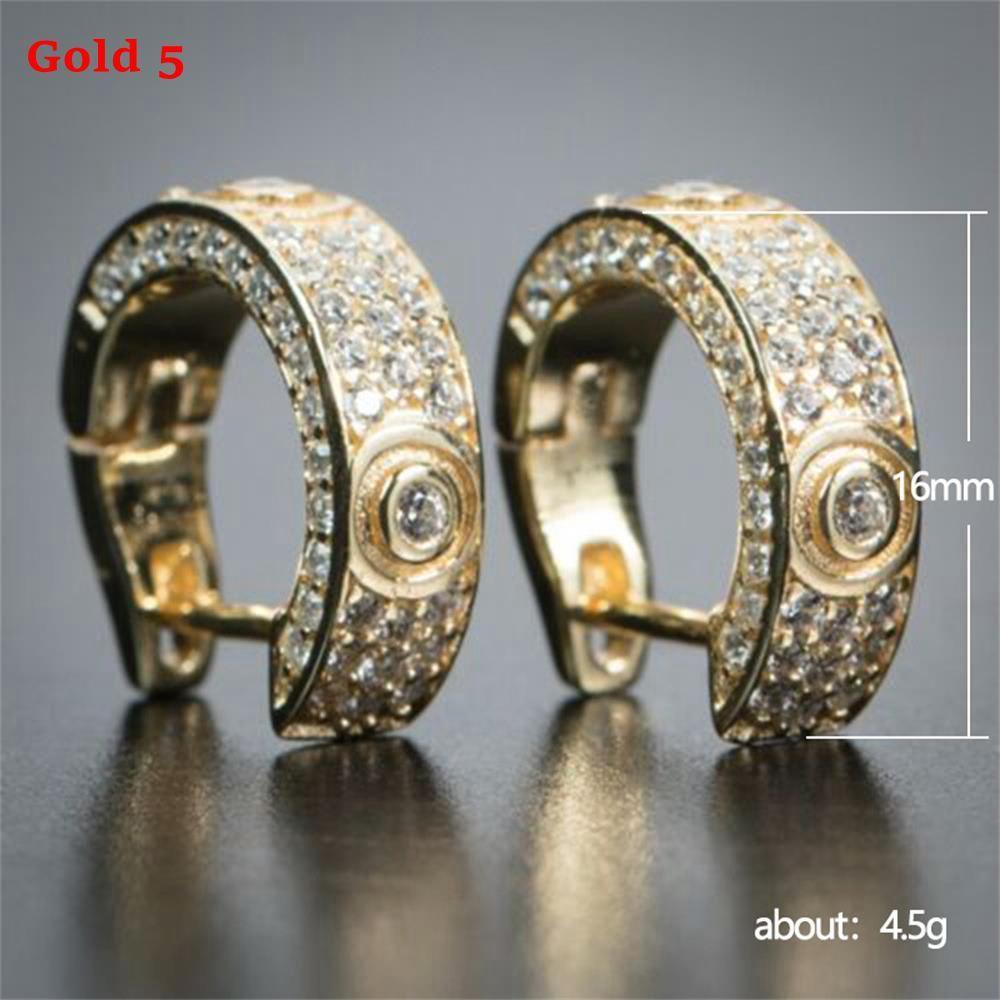 Preva Full Zirkon Anting Wanita Pria Helix Cartilage Tragus Cubic Zirconia Huggie Hoop Earring Hoop Menjuntai Ear Stud