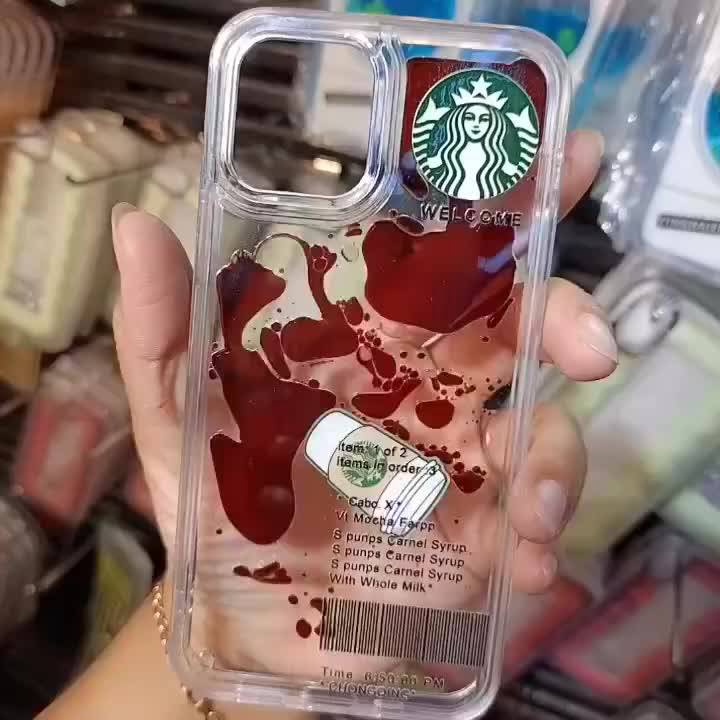 [READY[ - CASING STARBUCK KOPI GERAK 3D IPHONE 7 8 7+ 8+ X XS MAX XR 11 12 13 PRO MAX