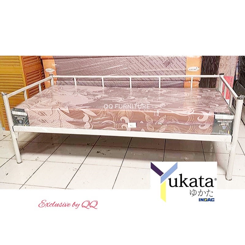 day bed ranjang bale Minimalis 90x200 yukata bronze plus kasur busa ranjang besi tempat tidur sofa