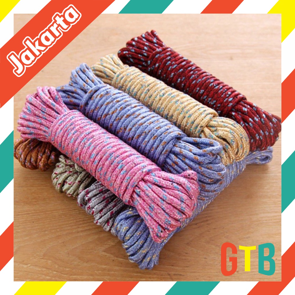 ❤GTB❤ Tali Jemuran 10 Meter Nilon Tambang Jemuran Kemah Camping Kemah Ikat best quality R533