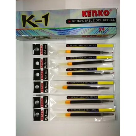 

PRODUK- [ 12 PCS ] REFFIL PULPEN GEL KENKO K1 / ISI PEN KENKO .